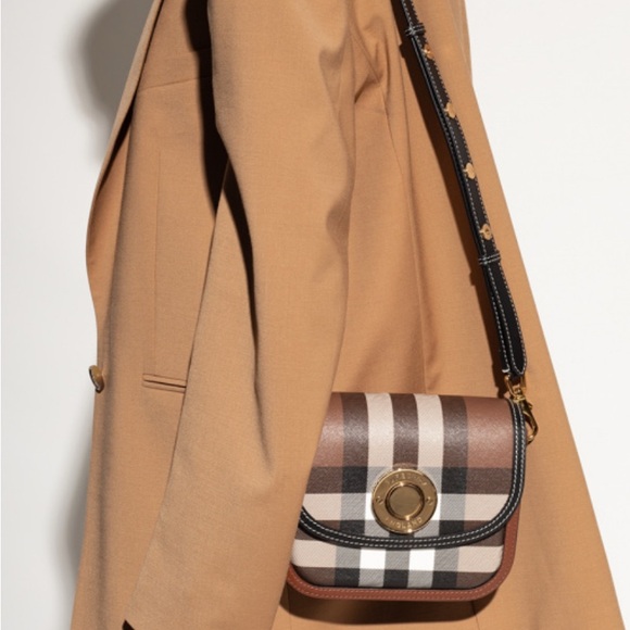 NEW Burberry Check and Leather Elizabeth Bag Small - Picture 10 of 10